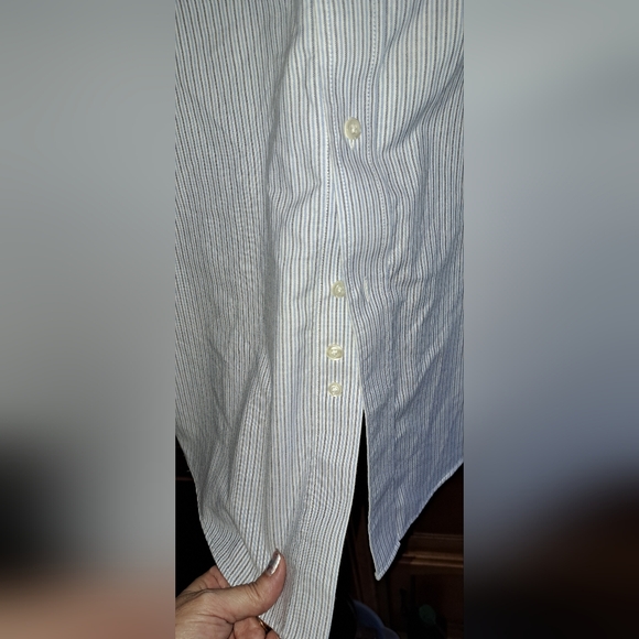 Brooks Brothers Shirt Mens Large 16.5 Button Up Striped Long Sleeve 100% Supima - Picture 4 of 8